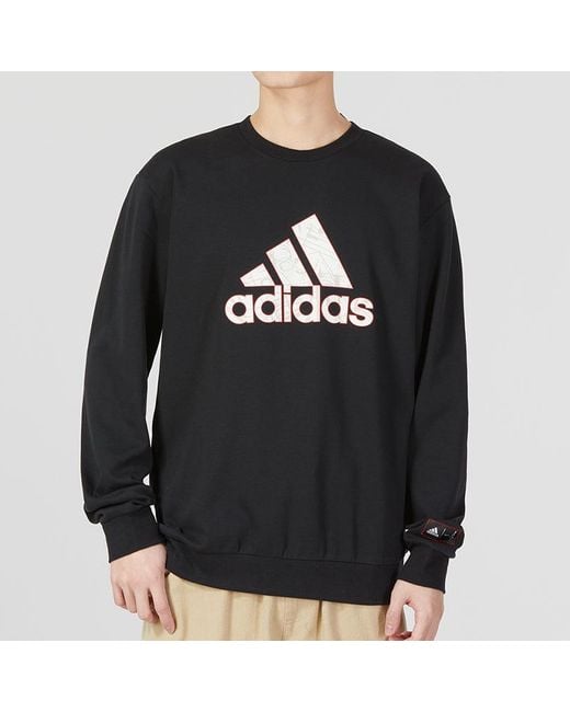 Adidas Black Cm Gfx Crew for men