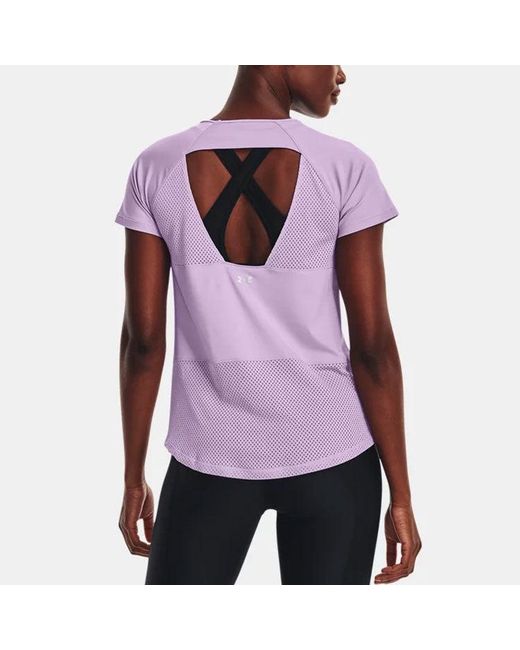 Under Armour Purple (Wmns) Breathelux Tee 'Light'