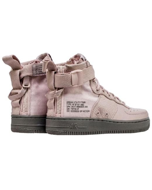 Nike Brown (Wmns) Sf Air Force 1 Mid 'Siltstone'