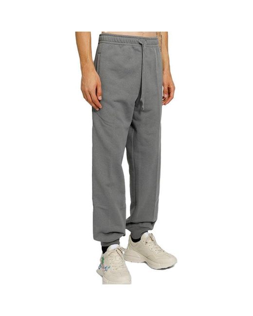 Gucci Gray Cotton Jersey Pants for men