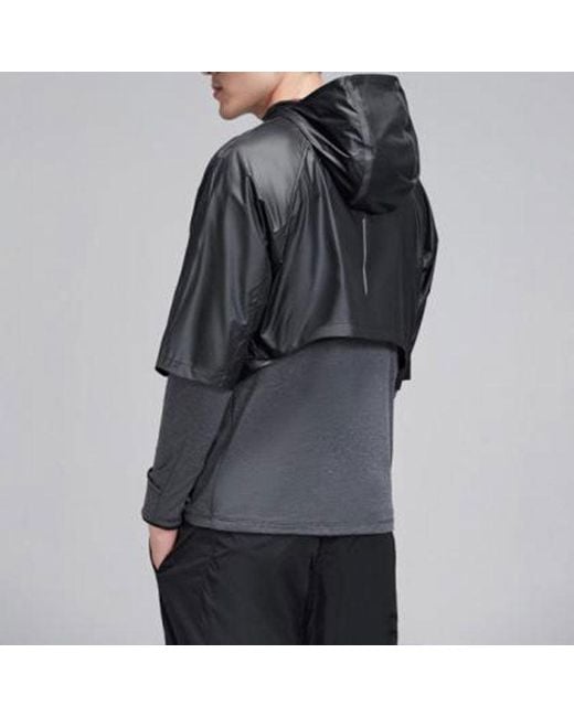 Nike Blue Splicing Logo Sports Cardigan Long Sleeves for men