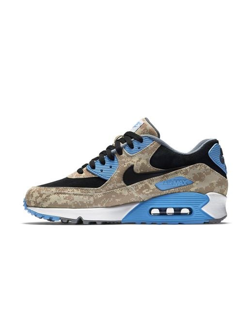 Nike Blue Air Max 90 Premium 'Digi Camo' for men