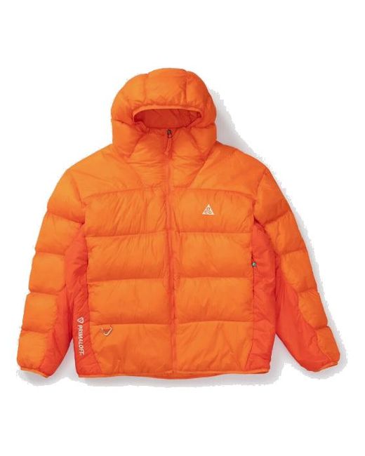 Nike Orange Acg Therma-fit Adv Lunar Lake Puffer Jacket for men