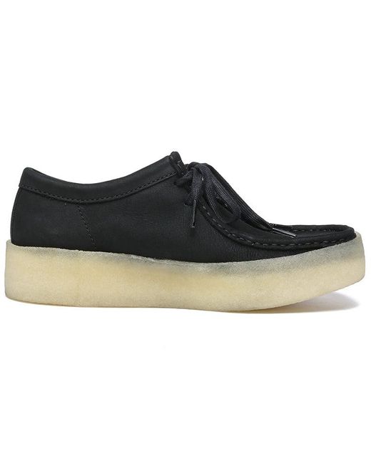 Clarks Black Wallabee Cup Nubuck' for men