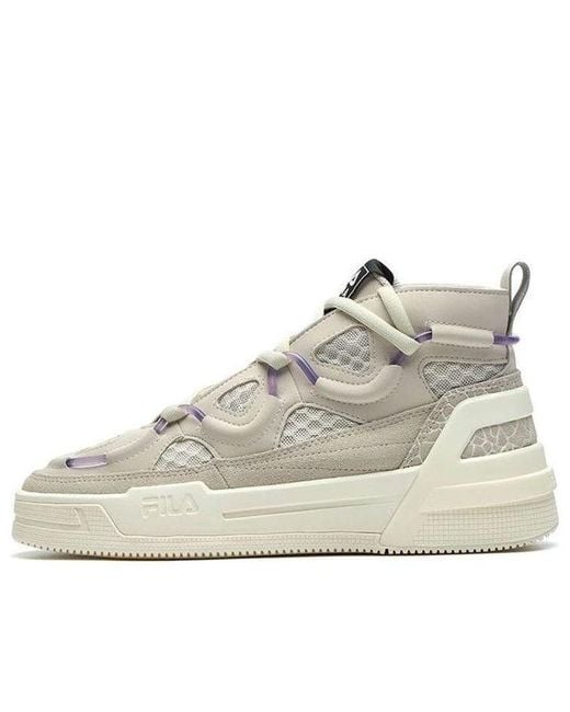 Fila White (Wmns) Shock Absorption Non-Slip Retro
