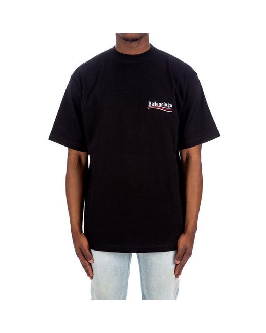 Balenciaga Black Political Campaign T-Shirt Large Fit for men