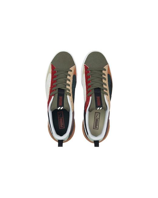 PUMA Brown Suede Bloc Wtformstrip Leisure Shoes for men