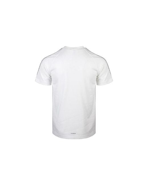 Adidas White Sports Breathable Short Sleeve for men