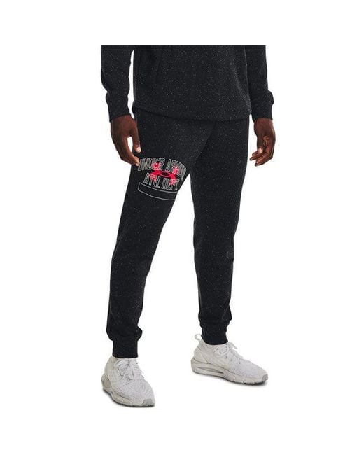 Under Armour Black Rival Terry Joggers for men