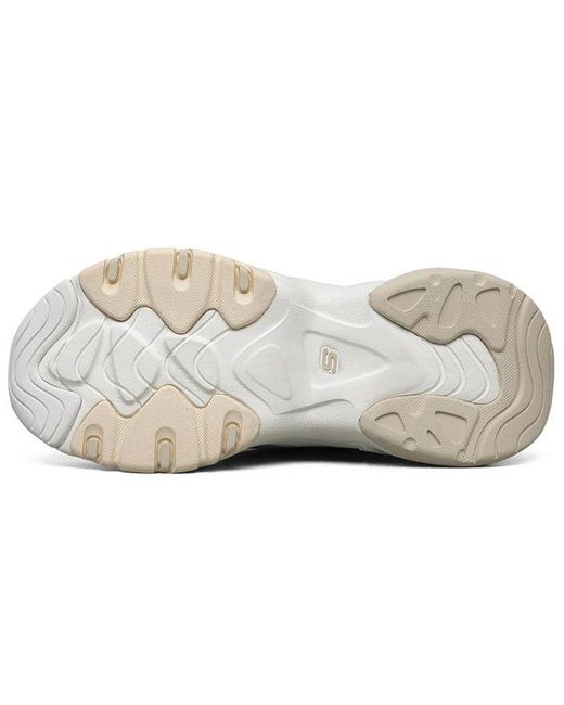 Skechers White (Wmns) D'Lites 3.0 Low Chunky Shoes