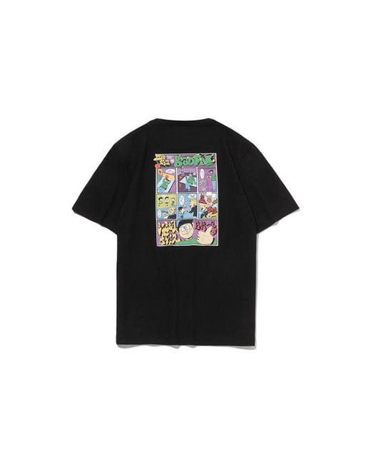 Li-ning Black Badfive Basketball Series Element Printing Tee for men