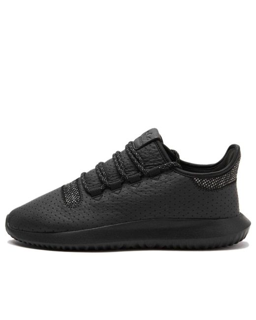 Adidas Black Tubular Shadow 'Core Charcoal Solid Running' for men