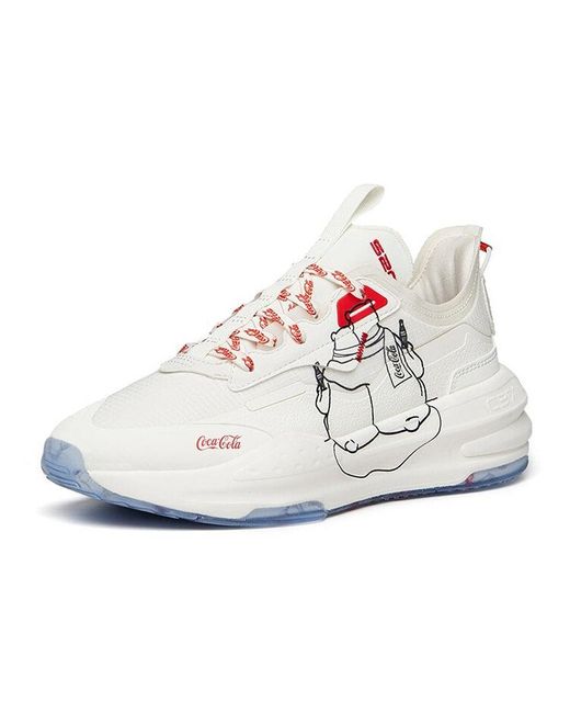Anta X Coca Cola C3 Lifestyle Sport Shoes 'white Blue Red' | Lyst