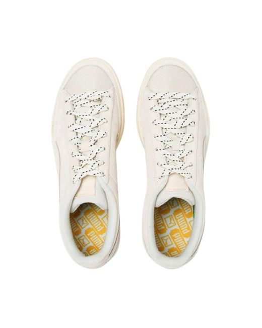 PUMA White Suede Trail for men