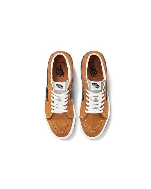 Vans Brown Retro Sport Sk8-Mid Shoes for men