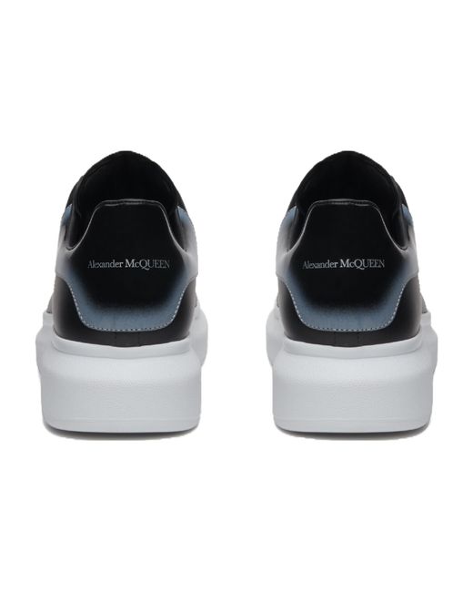 McQueen Blue Larry Leather Sneakers for men