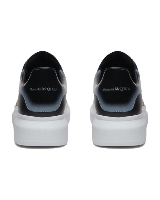 McQueen Blue Larry Leather Sneakers for men
