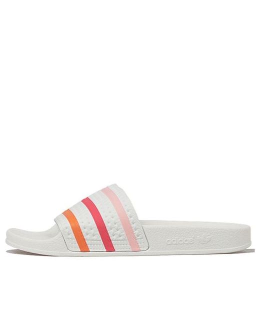 Adidas Pink Adilette Pride Slippers '' for men