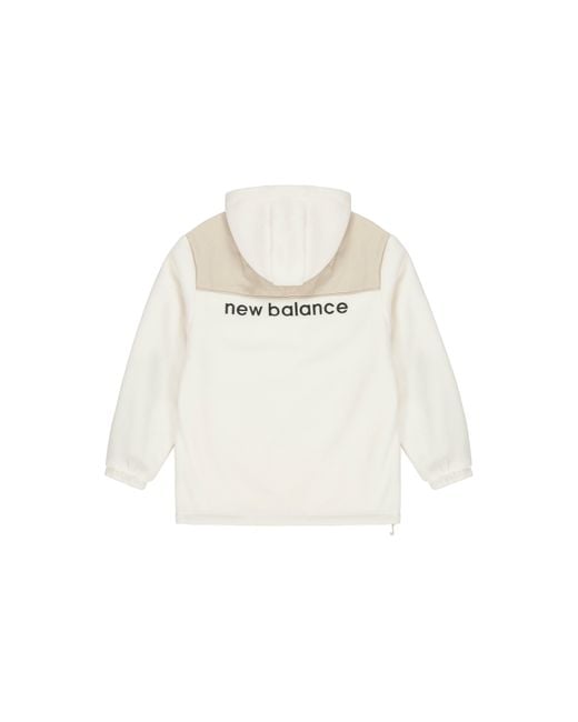New Balance White Hooded Casual Jacket Couple Style