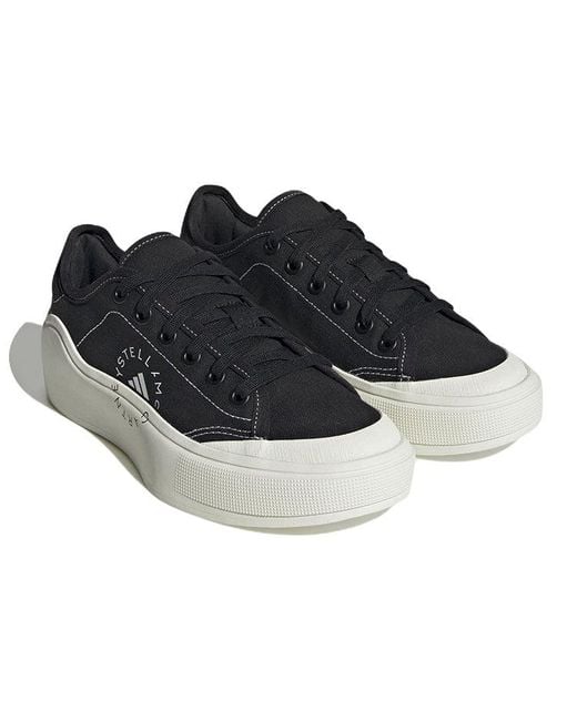 Adidas Black By Stella Mccartney Court Shoes 'Core Off' for men