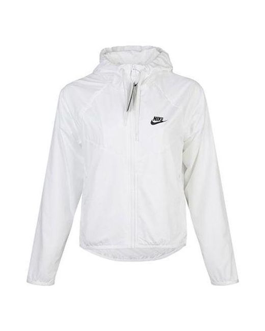 Nike White (Wmns) Sportswear Windrunner Jacket