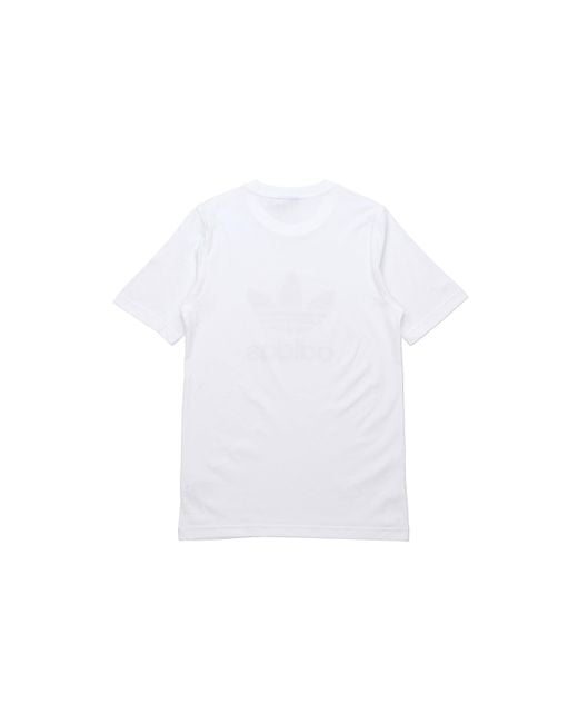 Adidas White Originals Adicolor Classics Trefoil Tee for men
