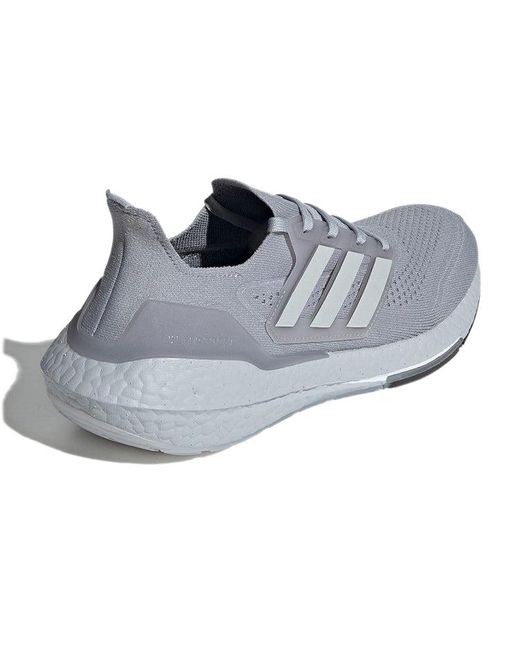 Adidas Gray Ultraboost 21 'Halo' for men