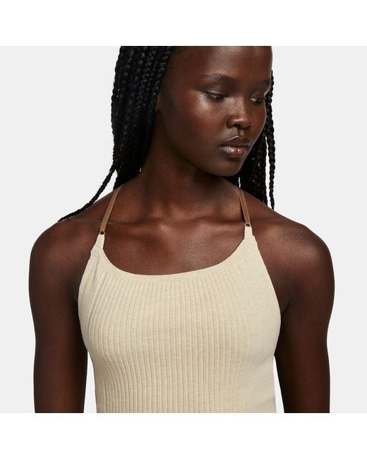 Nike Natural (Wmns) X Jacquemus Ribbed Short Bodysuit 'Pearl'