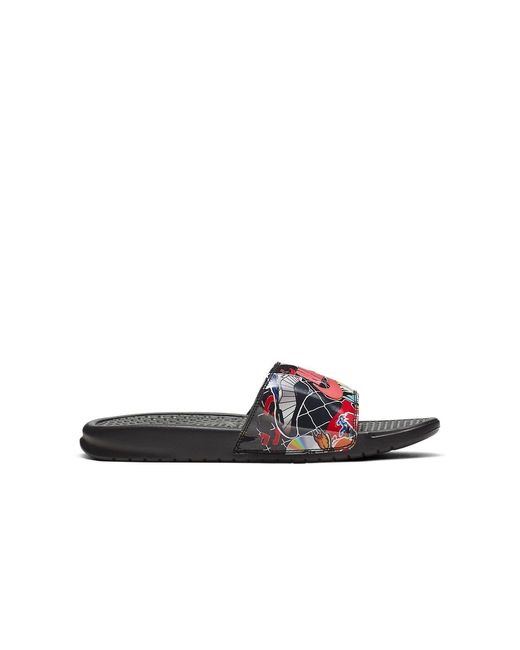 Nike Black Benassi Jdi Print 'Ember Glow' for men