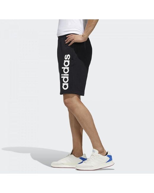 Adidas Black Neo Esntl Lg Shrt Sports Shorts for men