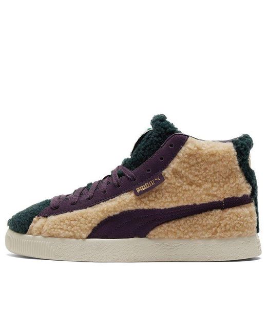 PUMA Blue Basket Mid Vintage 'Sherpa' for men