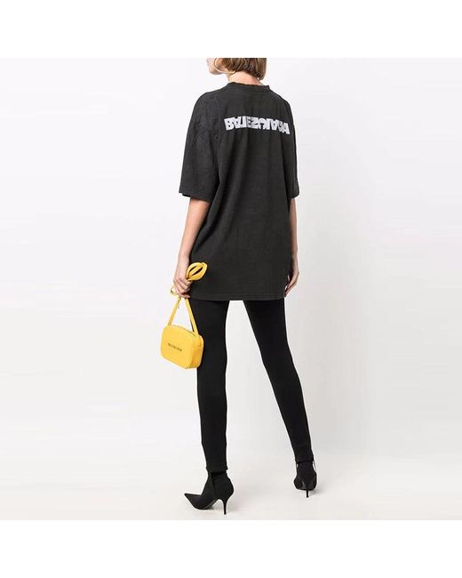 Balenciaga Black Turn Slit T-Shirt
