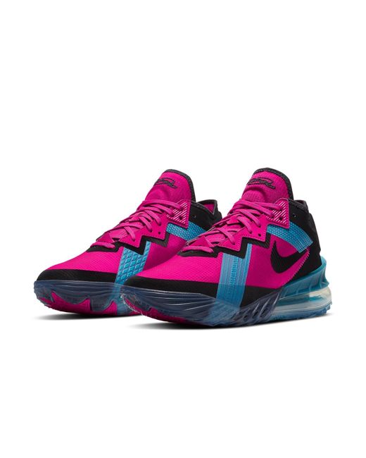 Nike Blue Lebron 18 Low 'Neon Nights' for men
