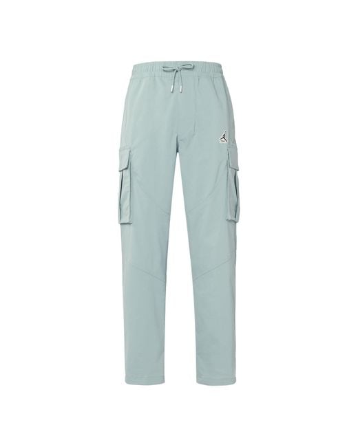 Nike Blue Utility Solid Color Big Pocket Cargo Casual Pants/Trousers Ocean Deep for men