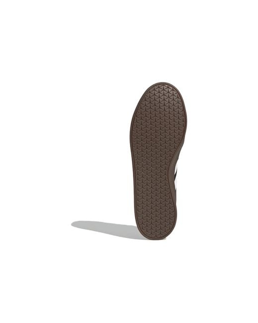 Adidas Black Vl Court Shoes Gum' for men