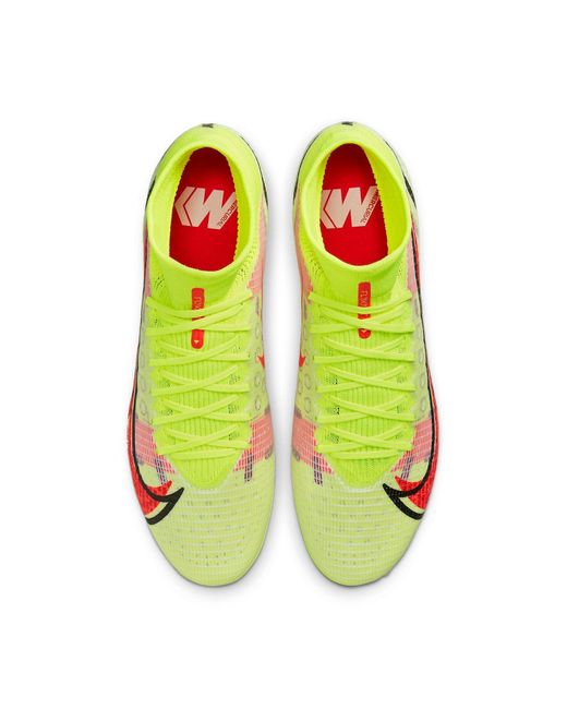 Nike Yellow Mercurial Superfly 8 Pro Ag for men