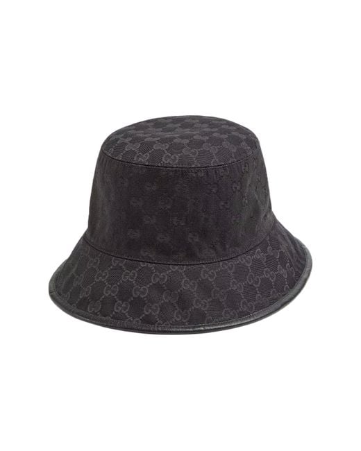 Gucci Gray Gg Reversible Bucket Hat for men