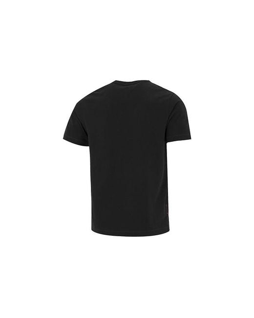Adidas Black Solid Color Logo Pocket Athleisure Casual Sports Round Neck Short Sleeve T-Shirt for men