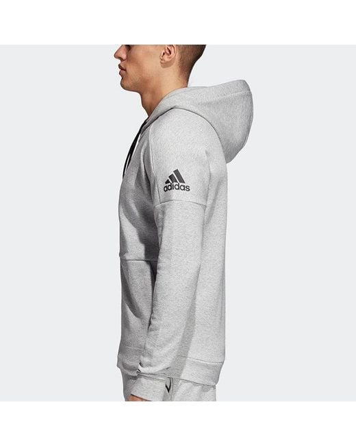 Adidas Gray Id Stadium Hoodie Jacket for men