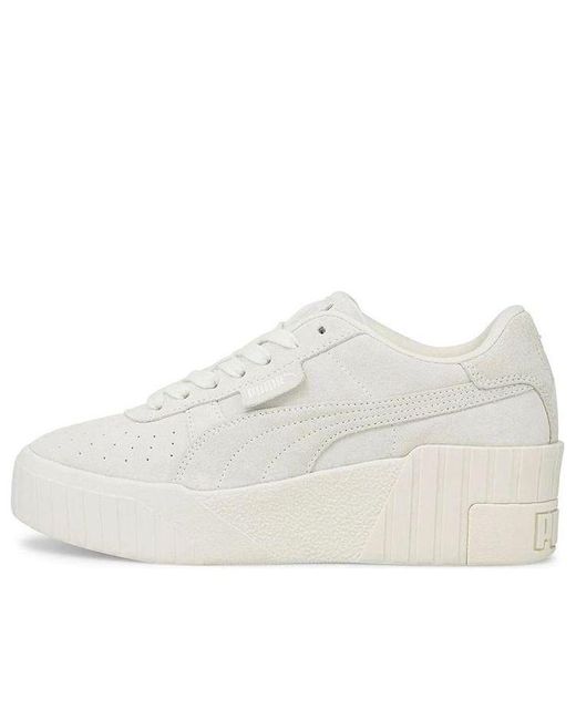 PUMA White (Wmns) Cali Wedge Tonal