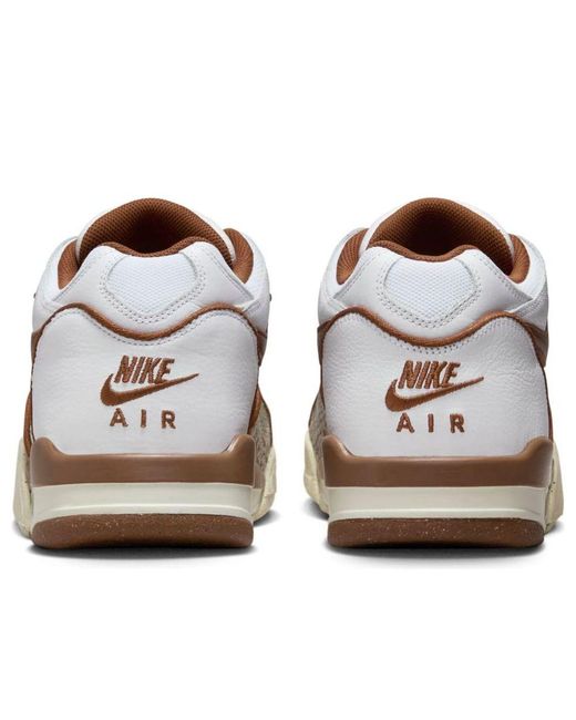 Nike White X Stussy Air Flight 89 Low Sp 'Pecan' for men