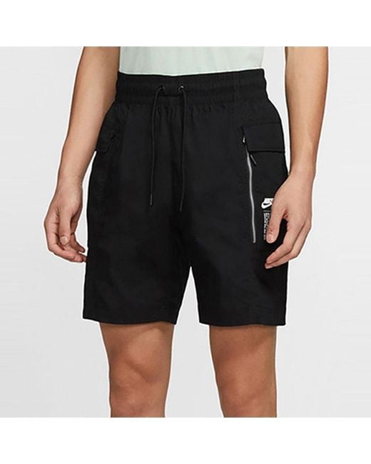 Nike Black Sportswear Woven Cargo Shorts for men