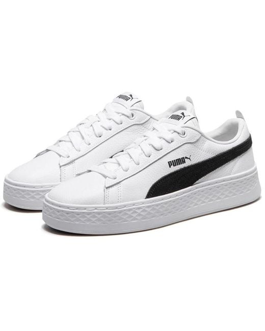 PUMA White (Wmns) Smash Platform L