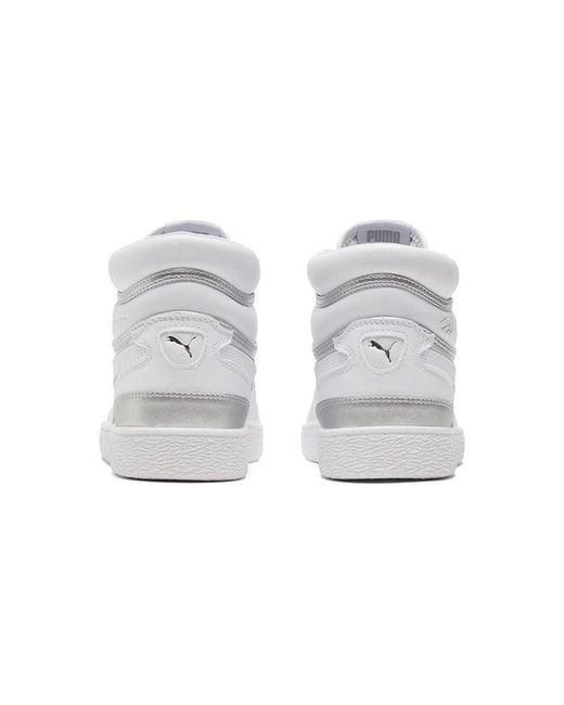 PUMA White (Wmns) Ralph Sampson Mid Metal