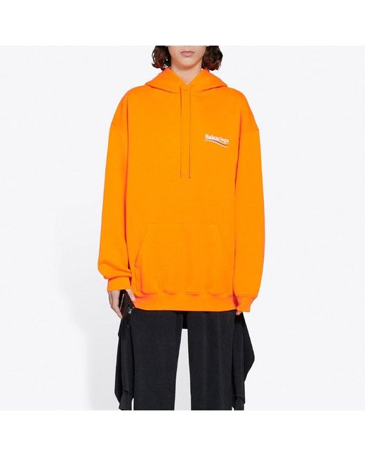 Balenciaga Orange (Wmns) Fw21 Logo Hoodie