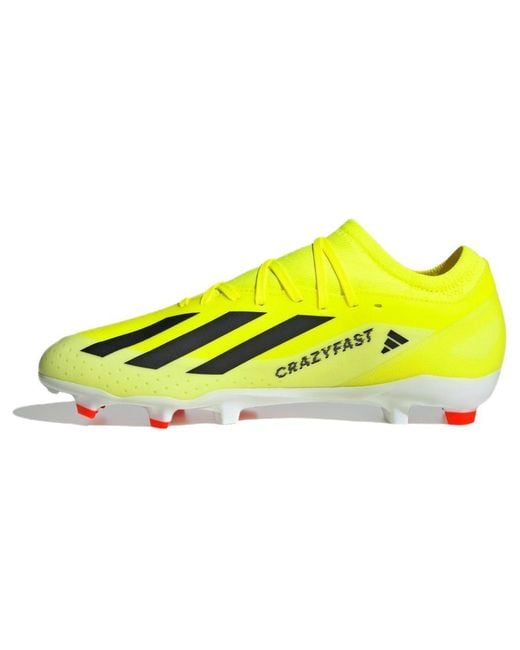 Adidas Yellow X Crazyfast League Fg 'Solar Energy Pack' for men