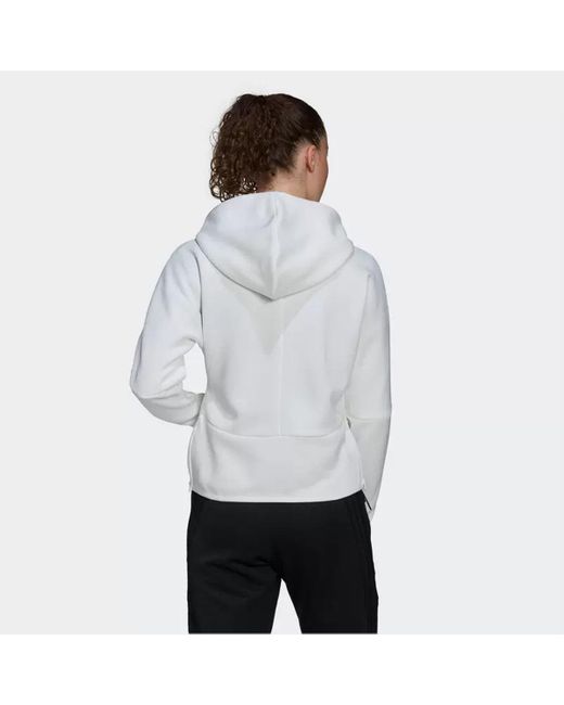 Adidas Blue (Wmns) Adida X James Bonds Z.N.E. Hoodie