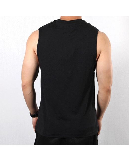 Adidas Black Sports Stylish Round Neck Vest for men