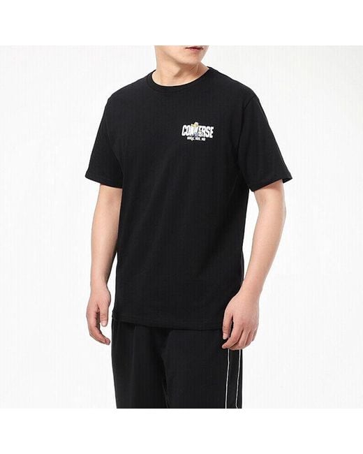 Converse Black Keep Moving Short Sleeve T-Shirt for men