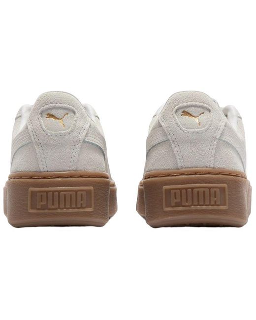 PUMA White (Wmns) Suede Platform Core L 'Whisper'